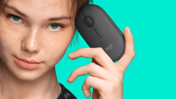 Klávesnica a myš Logitech MK470 Slim Wireless Combo, US kompaktný, minimalistický dizajn, štíhly, prenosný, nízka hmotnosť