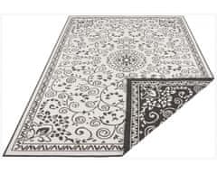 NORTHRUGS Kusový koberec Twin Supreme 103864 Leyte Black/Cream – na von aj na doma 80x150