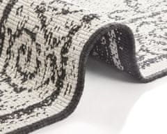 NORTHRUGS Kusový koberec Twin Supreme 103868 Black / Cream – na von aj na doma 120x170