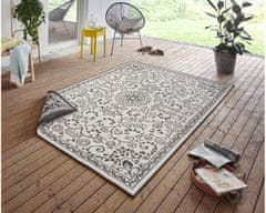 NORTHRUGS Kusový koberec Twin Supreme 103864 Leyte Black/Cream – na von aj na doma 160x230