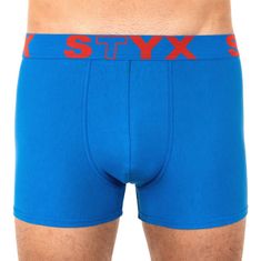 Styx Pánske boxerky športová guma nadrozmer modré (R967) - veľkosť XXXL