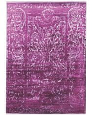 Diamond Carpets Ručne viazaný kusový koberec Diamond DC-JK 2 Purple / silver (overdye) 120x170