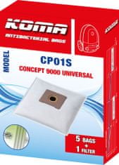 KOMA CP01S - Sada 25 ks vreciek do vysávača Concept VP 9000 Universal
