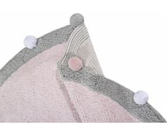 Lorena Canals Pre zvieratá: Prateľný koberec Bubbly Soft Pink kruh 120x120 (priemer) kruh