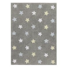 Lorena Canals Ručne tkaný kusový koberec Tricolor Stars Grey-Blue 120x160