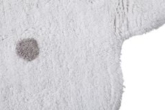 Lorena Canals Ručne tkaný kusový koberec Little Biscuit White 140x140 kytka