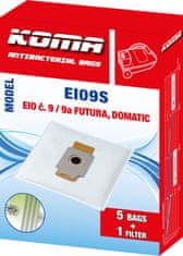 KOMA EI09S - Vrecká do vysávača EIO č.9 Futura textilné, 5ks