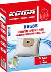 KOMA HV58S - Sada 25 ks vreciek do vysávača Hoover Sprint H58