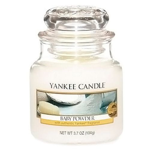 Yankee Candle Sviečka v sklenenej dóze , Detský púder, 104 g