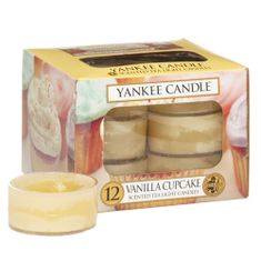 Yankee Candle Sviečky čajové , Vanilkový košíček, 12 ks