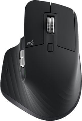 Profesionálna myš Logitech MX Master 3, čierna (910-005710) 4 000 DPI programovateľné tlačidlá nový snímač ergonomická integrovaná pamäť