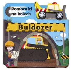 Buldozer - Pomocníci na kolech + dřevěný, ekologicky nezávadný buldozer