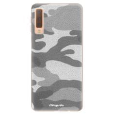 iSaprio Silikónové puzdro - Gray Camuflage 02 pre Samsung Galaxy A7 (2018)