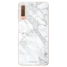 iSaprio Silikónové puzdro - SilverMarble 14 pre Samsung Galaxy A7 (2018)