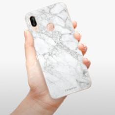 iSaprio Silikónové puzdro - SilverMarble 14 pre Huawei P20 Lite