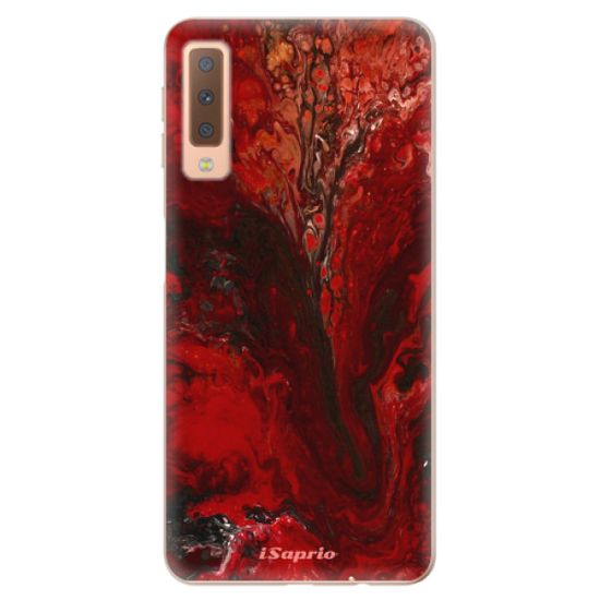 iSaprio Silikónové puzdro - RedMarble 17 pre Samsung Galaxy A7 (2018)