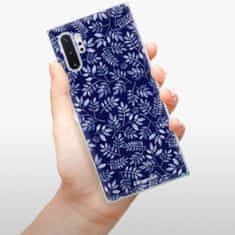 iSaprio Silikónové puzdro - Blue Leaves 05 pre Samsung Galaxy Note 10+
