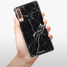 iSaprio Silikónové puzdro - Black Marble 18 pre Samsung Galaxy A7 (2018)