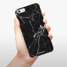 iSaprio Silikónové puzdro - Black Marble 18 pre Apple iPhone 5/5S/SE