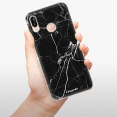 iSaprio Silikónové puzdro - Black Marble 18 pre Huawei P20 Lite