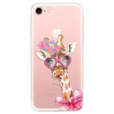 iSaprio Silikónové puzdro - Lady Giraffe pre Apple iPhone 7 / 8