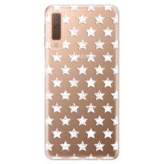 iSaprio Silikónové puzdro - Stars Pattern - white pre Samsung Galaxy A7 (2018)