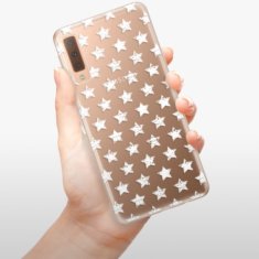 iSaprio Silikónové puzdro - Stars Pattern - white pre Samsung Galaxy A7 (2018)
