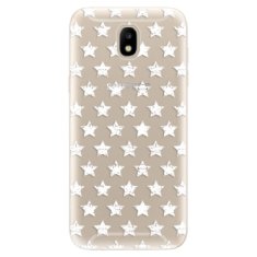 iSaprio Silikónové puzdro - Stars Pattern - white pre Samsung Galaxy J5 (2017)
