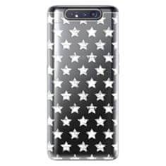 iSaprio Silikónové puzdro - Stars Pattern - white pre Samsung Galaxy A80