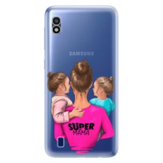 iSaprio Silikónové puzdro - Super Mama - Two Girls pre Samsung Galaxy A10