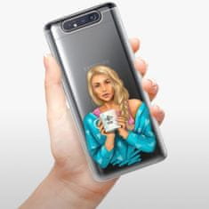 iSaprio Silikónové puzdro - Coffe Now - Blond pre Samsung Galaxy A80