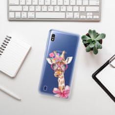 iSaprio Silikónové puzdro - Lady Giraffe pre Samsung Galaxy A10