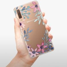 iSaprio Silikónové puzdro - Leaves and Flowers pre Samsung Galaxy A7 (2018)