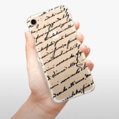 iSaprio Silikónové puzdro - Handwriting 01 - black pre Apple iPhone 7 / 8