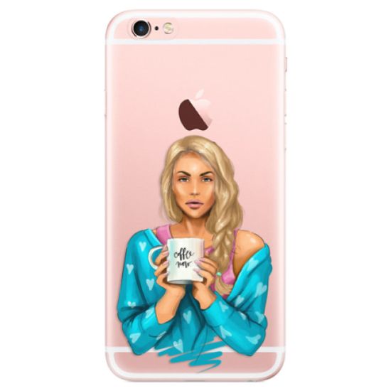 iSaprio Silikónové puzdro - Coffe Now - Blond pre Apple iPhone 6 Plus