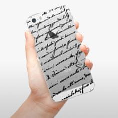 iSaprio Silikónové puzdro - Handwriting 01 - black pre Apple iPhone 5/5S/SE