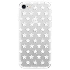 iSaprio Silikónové puzdro - Stars Pattern - white pre Apple iPhone 7 / 8