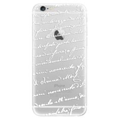 iSaprio Silikónové puzdro - Handwriting 01 - white pre Apple iPhone 6