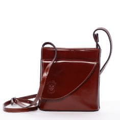 Delami Florence Dámska kožená crossbody, brown