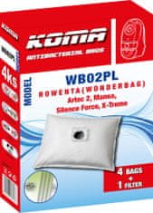 KOMA WB02PL - Sada 20 ks vreciek do vysávača Rowenta Wonderbag Silence