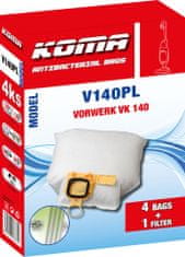 KOMA V140PL - Sada 20 ks vreciek do vysávača Vorwerk VK 140, VK 150 Kobold