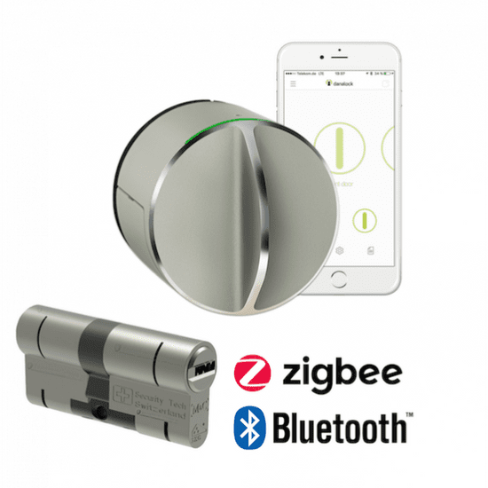 danalock V3 set - Chytrý zámok a cylindrická vložka - Bluetooth & Zigbee