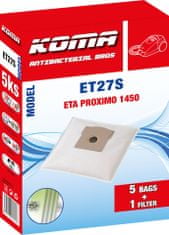 KOMA ET27S - Sada 25 ks vreciek do vysávača ETA Proximo 1450