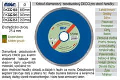 Kotúč diamantový celoobvodový DKCQ200 pre rezačky dlažieb