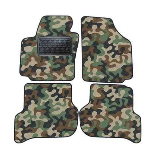 J&J Automotive Autokoberce velúrové Army style pre Seat Altea 2004-2015 4ks