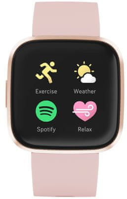 Inteligentné hodinky Fitbit Versa 2, hlasové odpovede, NFC, bezkontaktné platby, hudobný prehrávač, multisport, tepová frekvencia, sledovanie spánku, AMOLED displej, always-on, dlhá výdrž batérie