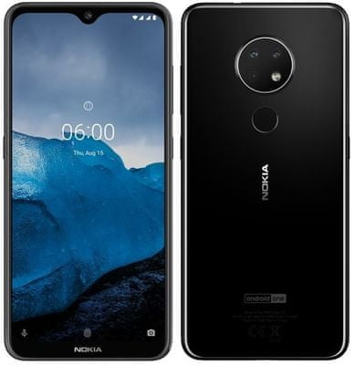 Nokia 6.2, veľký displej, HDR, dlhá výdrž batérie, trojitý širokouhlý fotoaparát, Android 9, čítačka odtlačkov prstov