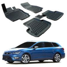 SCOUTT 3D Gumové rohože pre Seat Leon 3 2013-2020