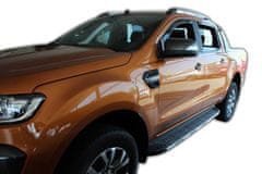 HEKO Deflektory / ofuky okien pre Ford Ranger 4D 2012-2016 4ks predne+zadne