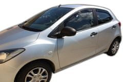 HEKO Deflektory / ofuky okien pre Mazda 2 III 5D 2009-2014 4ks predne+zadne